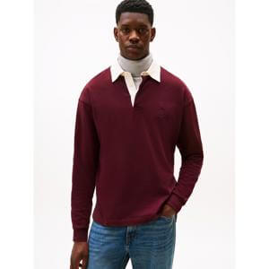 Tommy Hilfiger Varsity Contrast Collar Relaxed Rugby Shirt